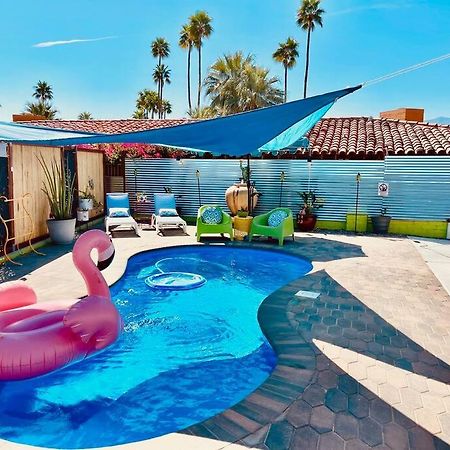 The Flamingo Palms Private 1Bd 1Ba Unit In Duplex Villa Palm Springs Exterior photo